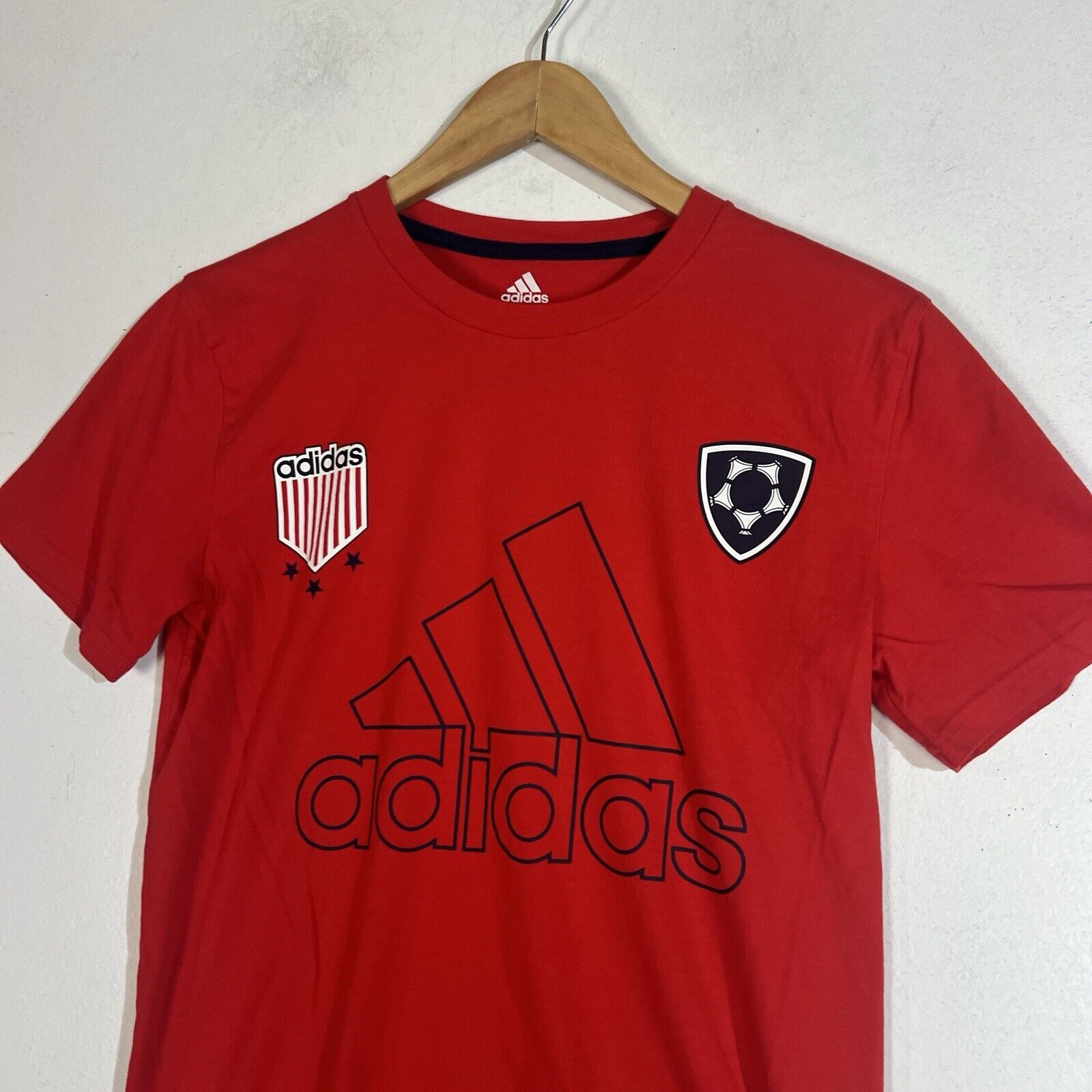 Adidas T-Shirt Youth Size Large Multicolor Short Sleeve
