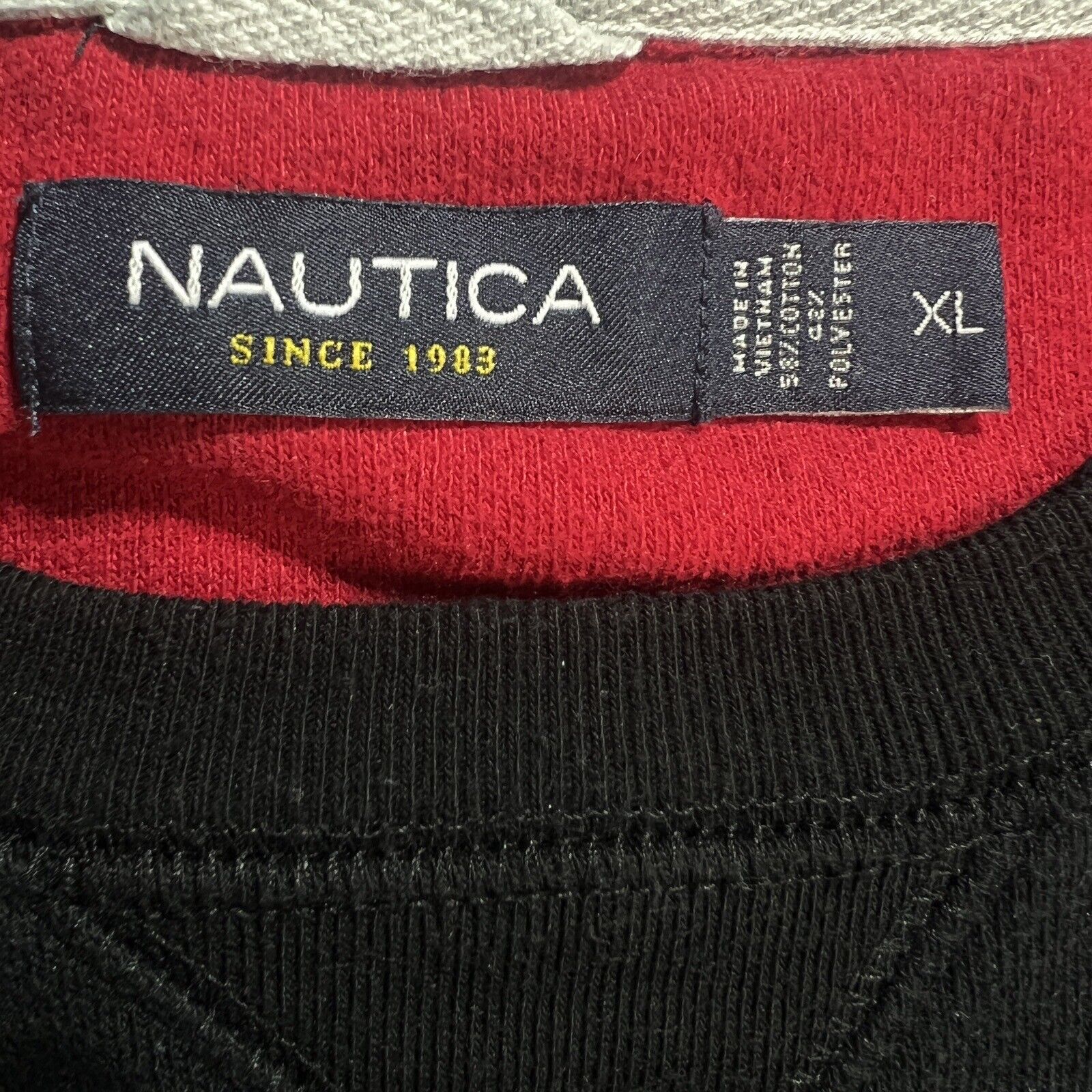 Nautica Sweater Men’s XL Black Long Sleeve Casual 6307