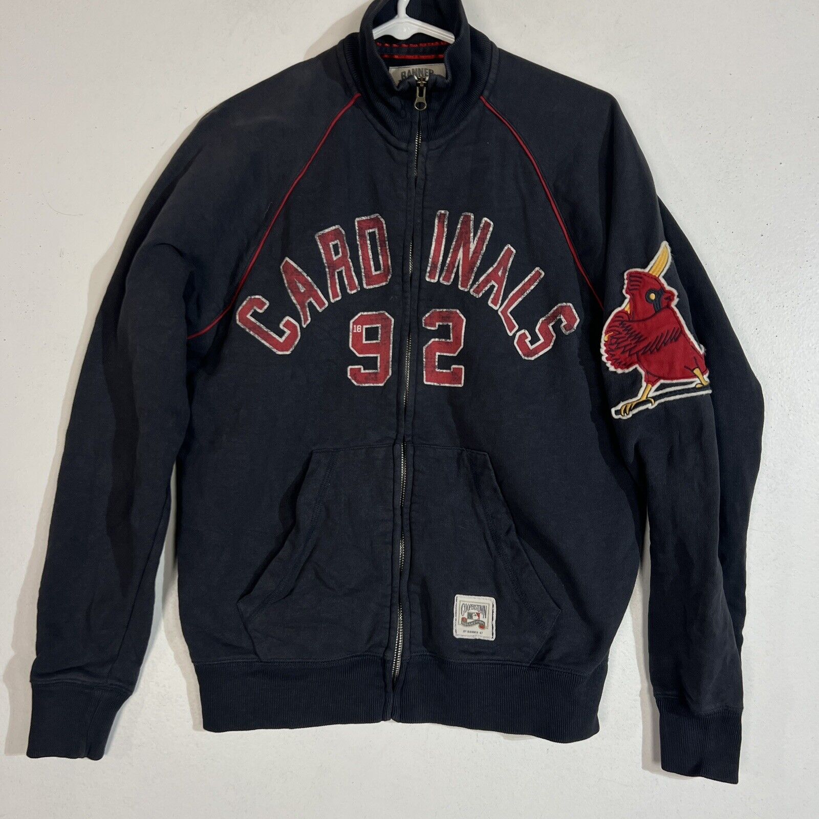 Banner 47 St. Louis Cardinals Jacket Men’s Small Multicolor Full Zip Heavyweight