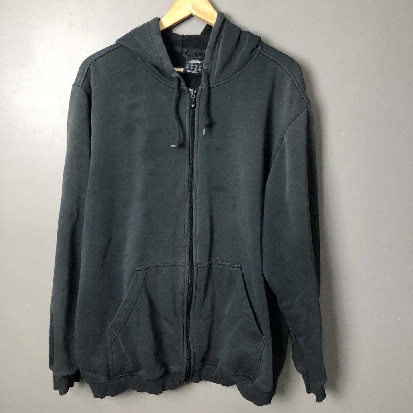 Adidas Full Zip Jacket Men’s Large Charcoal Gray Long Sleeve