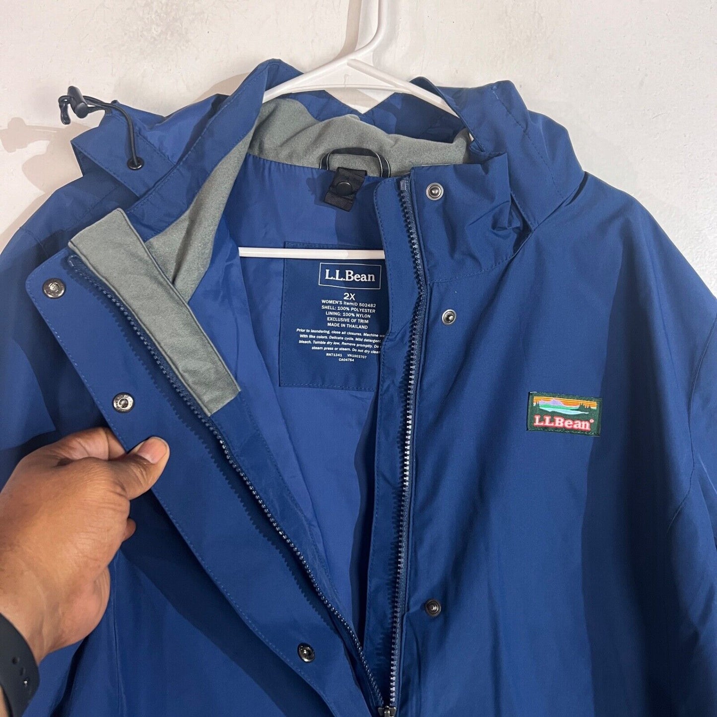 L.L. Bean Jacket Women's Size 2XL Color Blue Full Zip