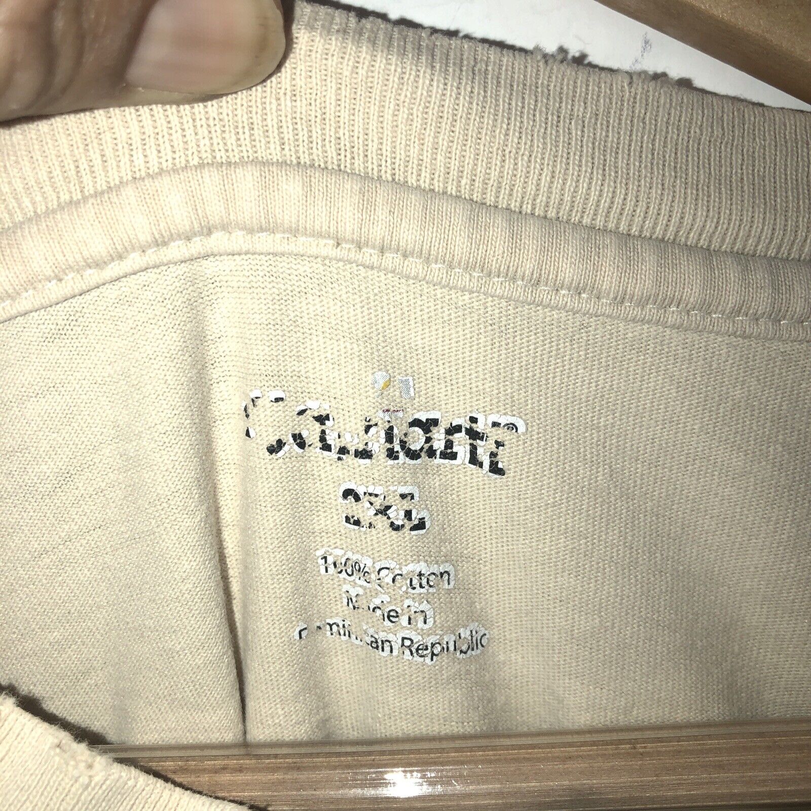 Carhartt T Shirt Mens Size 2XL Color Beige