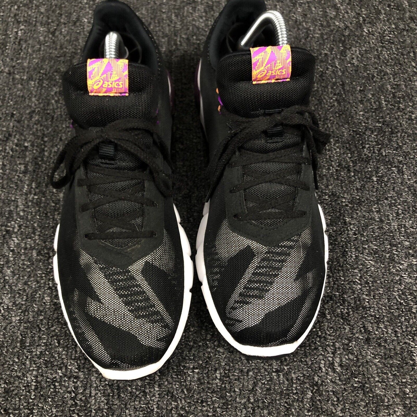 Asics Womens Gel Quantum 90 2 F1022A210 Black Purple Gray Running Shoes Size 9.5