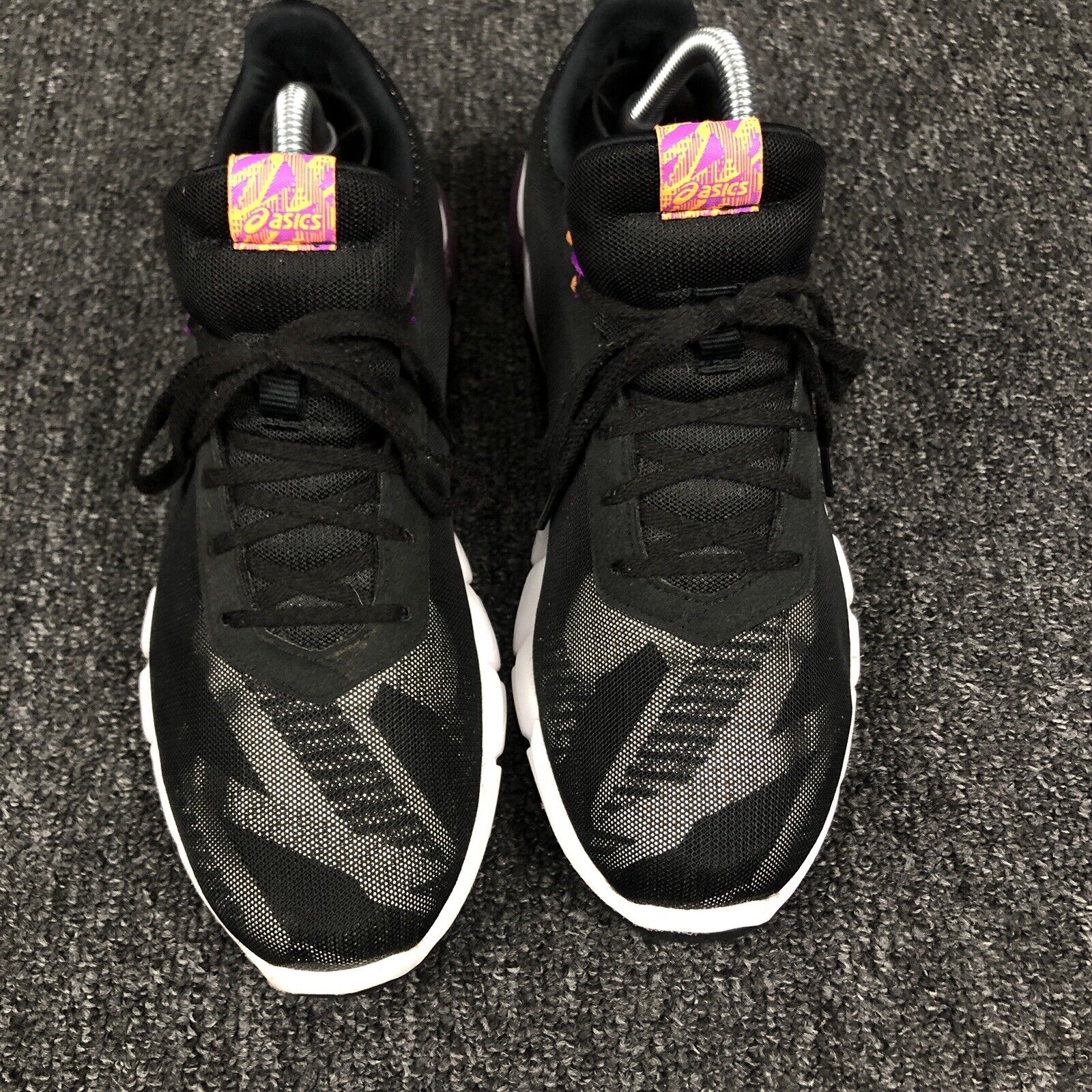 Asics Womens Gel Quantum 90 2 F1022A210 Black Purple Gray Running Shoes Size 9.5