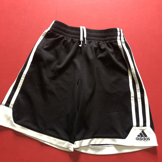 Adidas Soccer Shorts Kids Size Small (8) Black And White (0911)