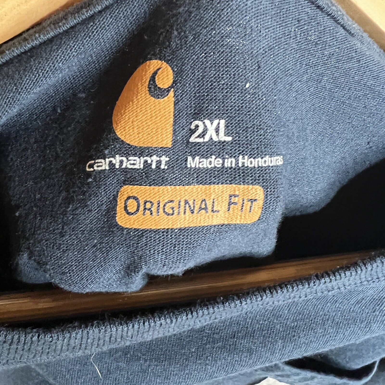 Carhartt Men’s Long Sleeve T-Shirt Size 2XL Color Blue (Pre-Owned)