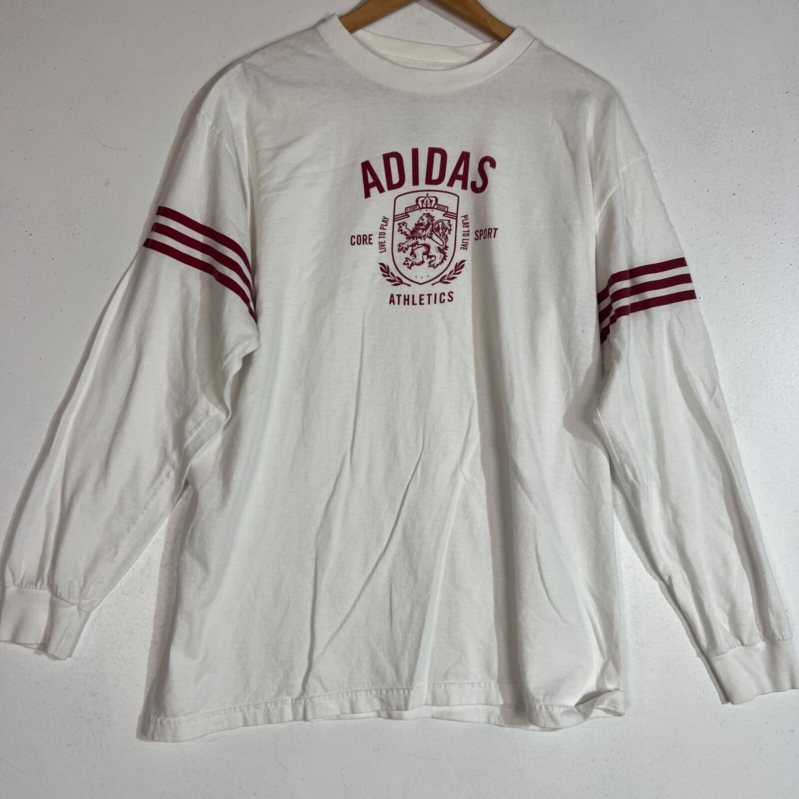 Adidas Shirt Men's Size Large Multicolor Long Sleeve Pullover