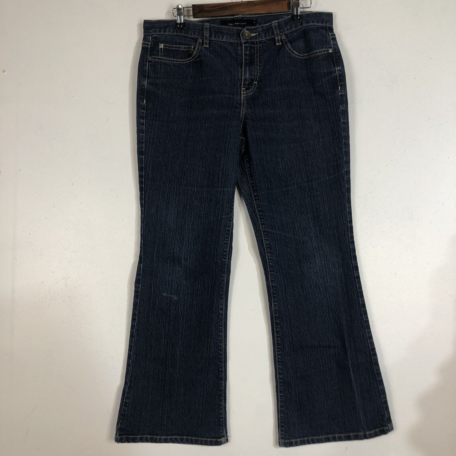 Calvin Klein Jeans Flare Womens Size 12 Color Blue