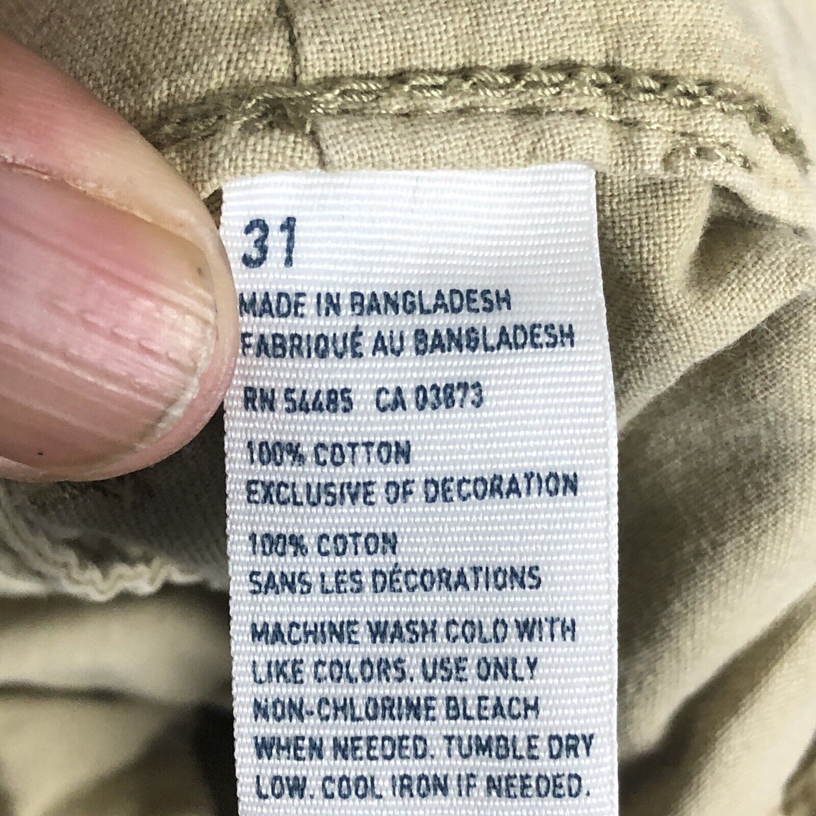 American Eagle Men’s Chino Shorts Size 31w Beige Heavy Casual