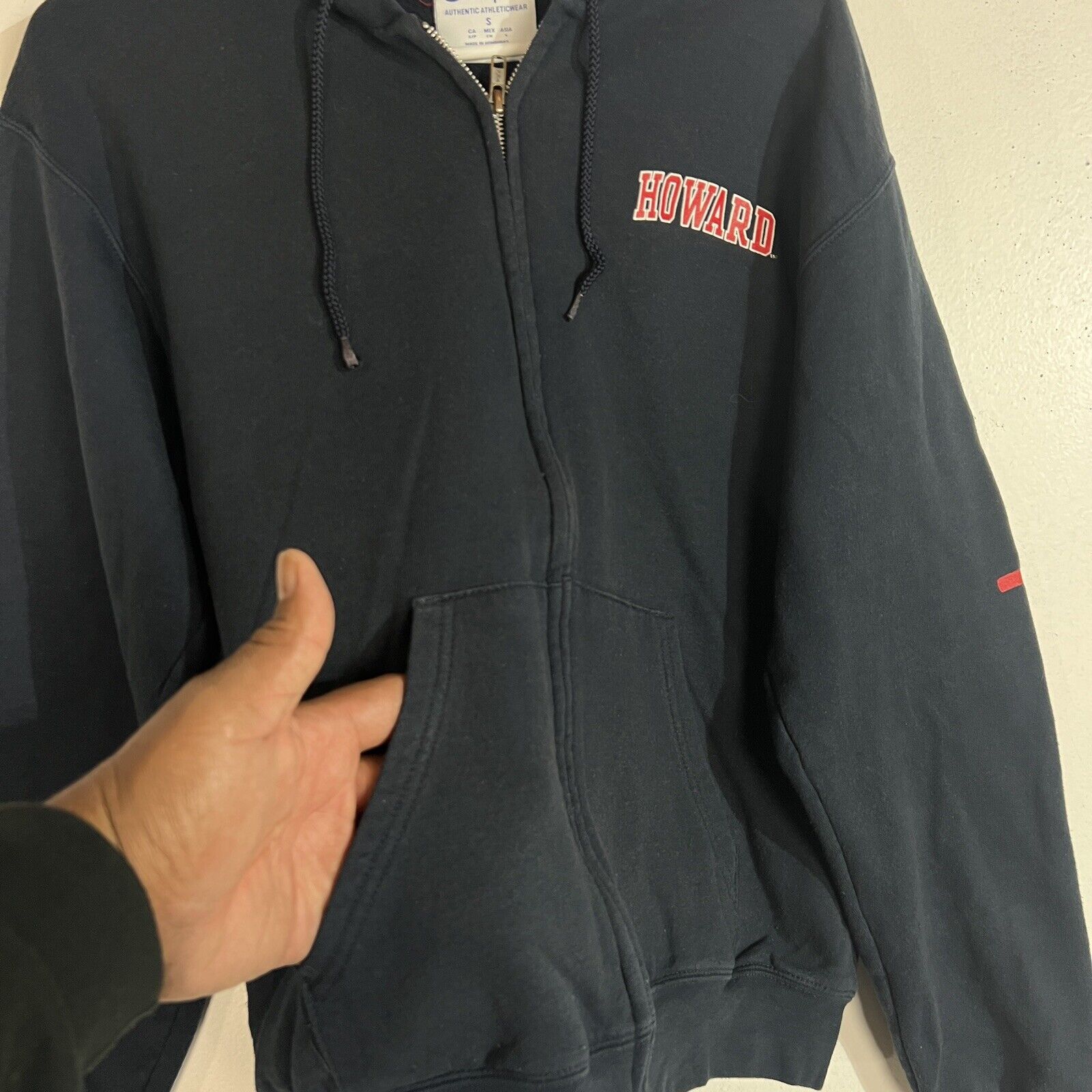 Champion Howard University Hoodie Men’s Small Multicolor Long Sleeve Full Zip
