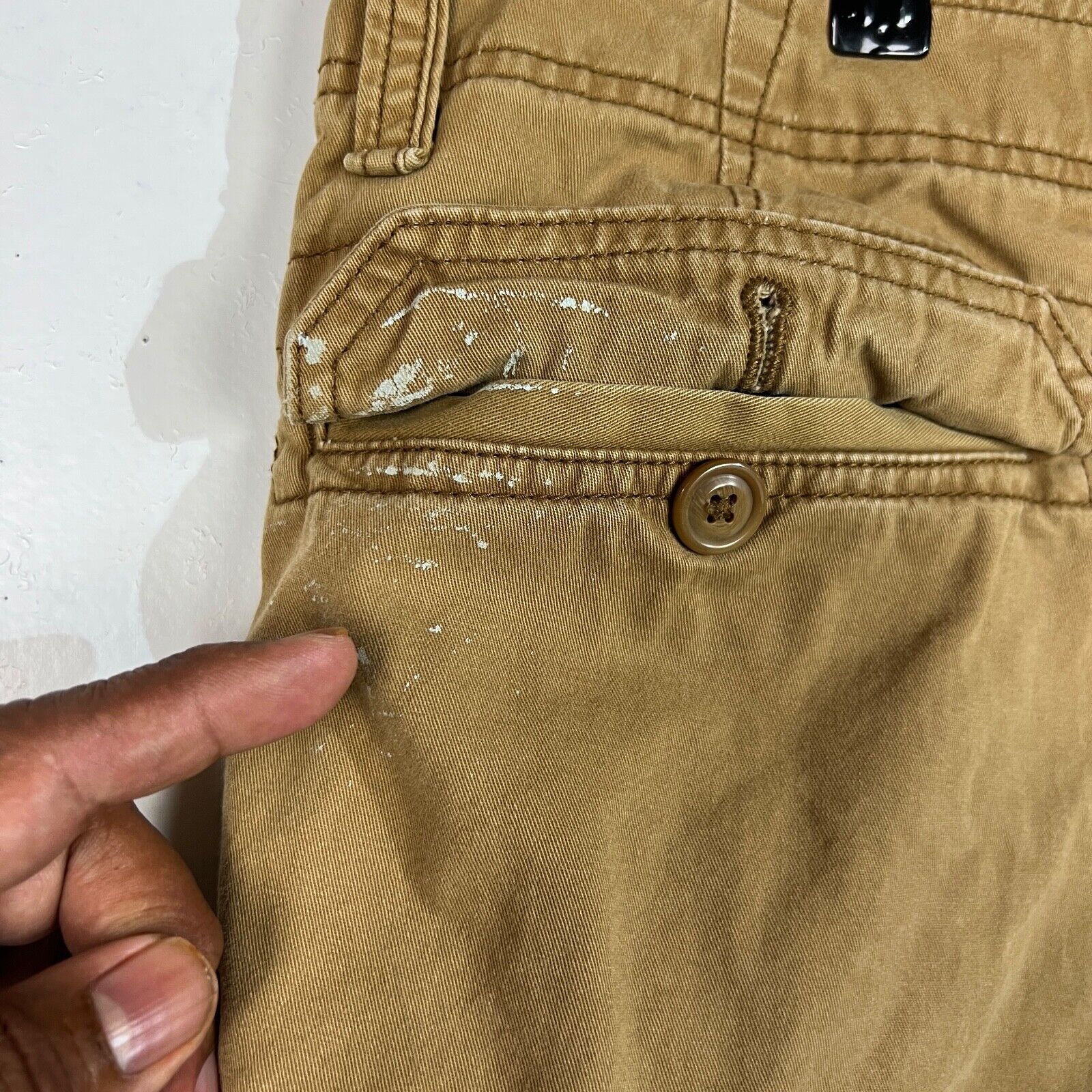 Old Navy Shorts Men's Size 38 Color Beige Cargo Heavyweight