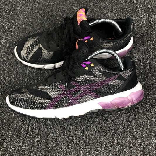 Asics Womens Gel Quantum 90 2 F1022A210 Black Purple Gray Running Shoes Size 9.5