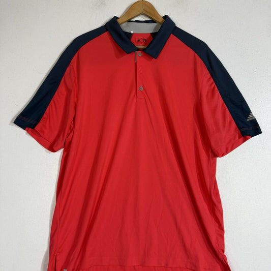 Adidas Golf Shirt Multicolor XL Climacool Short Sleeve