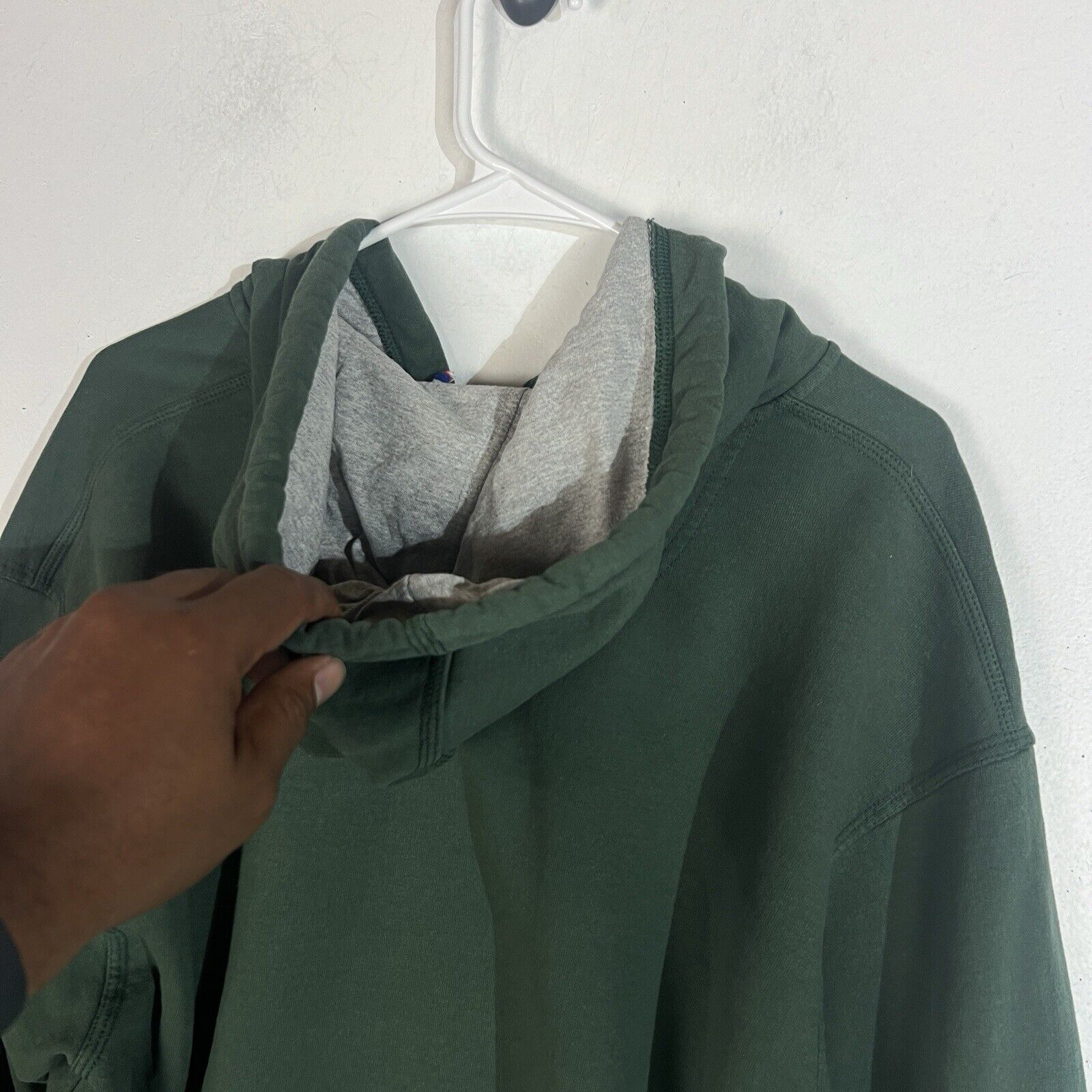 Champion Hoodie Men’s Size Large Color Green Full Zip Heavyweight