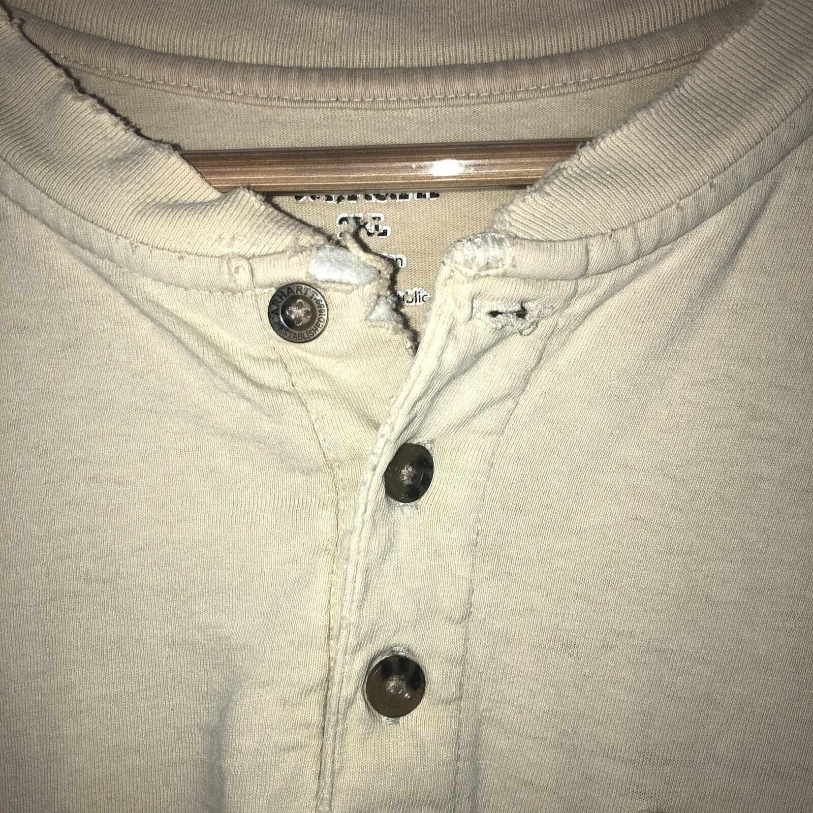 Carhartt T Shirt Mens Size 2XL Color Beige