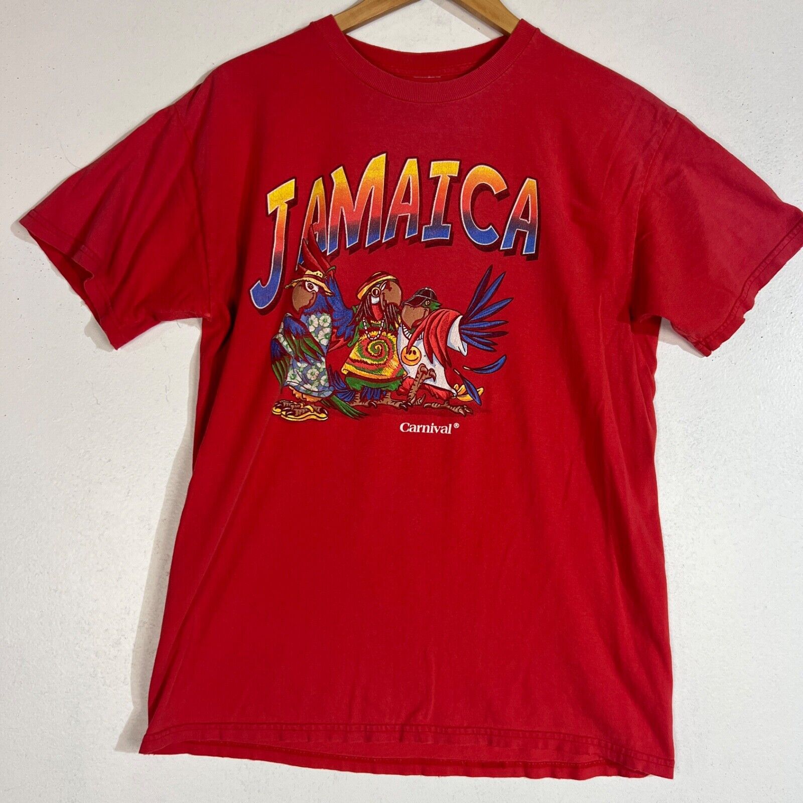 Carnival Jamaica T-Shirt Men's Size Large Multicolor Short Sleeve Pullover