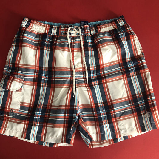 Caribbean Joe Swim Trunks Mens Size L. Multicolor. 0320