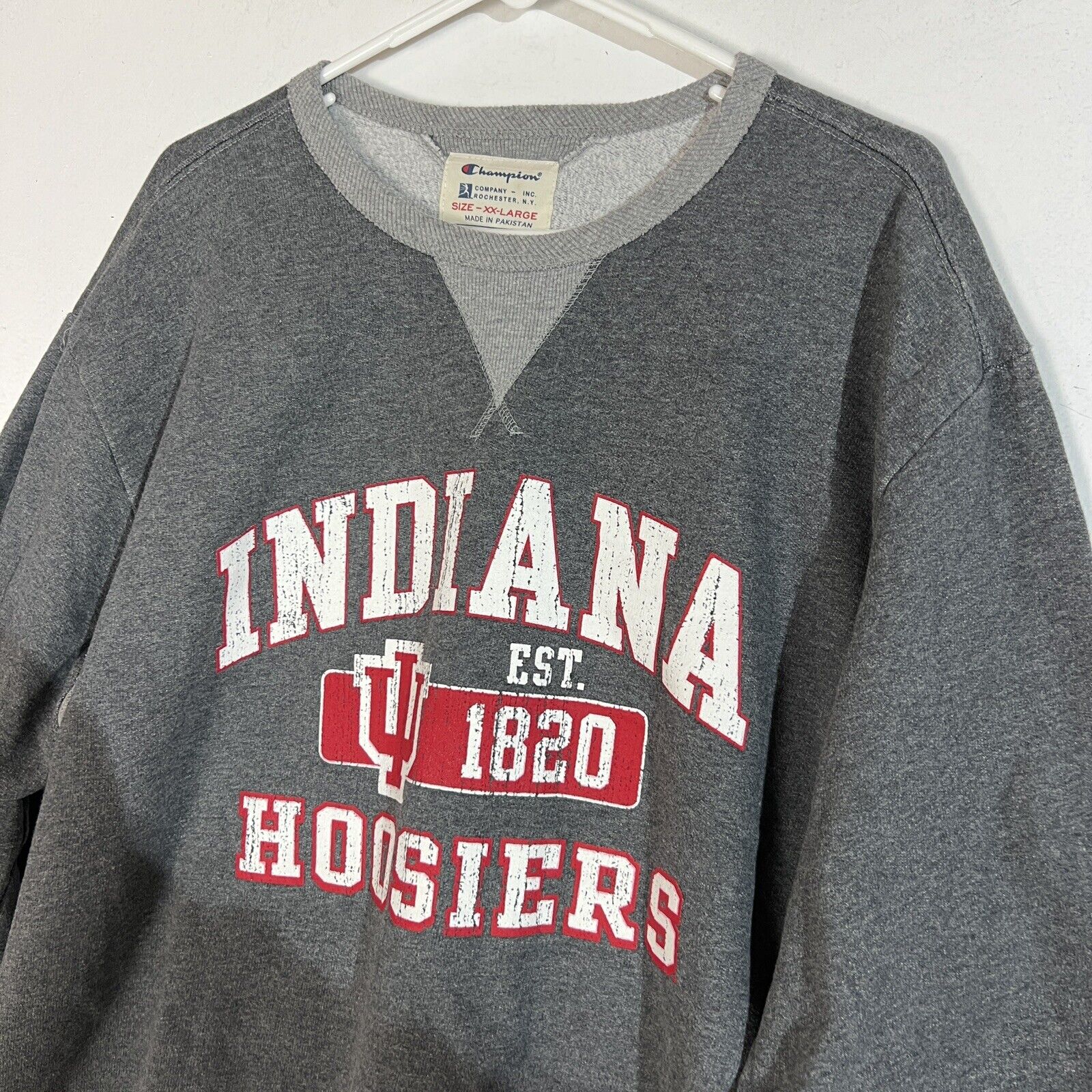 Champion Indiana Hoosiers Sweatshirt Men’s XXL Multicolor Long Sleeve Pullover
