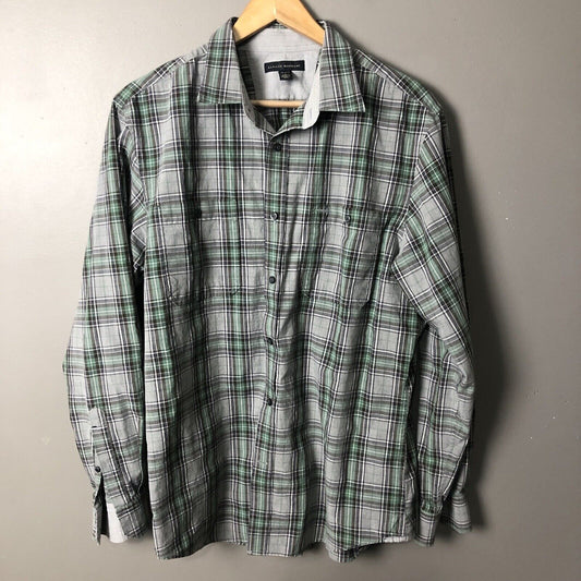 Banana Republic Mens Shirt Size L 16-16 1/2 Multicolor Long Sleeve Button Down