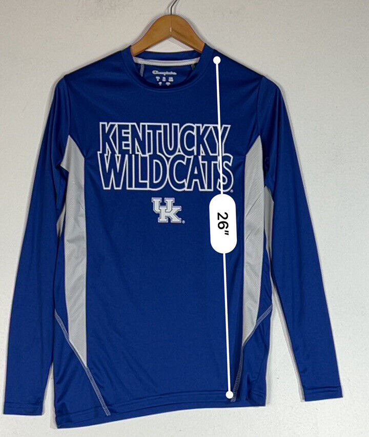 Champion Kentucky Wildcats Men’s Shirt Size Small Blue And White NCAA