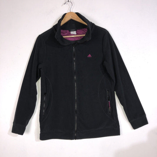 Adidas Fleece Jacket Womens Size Large Color Black