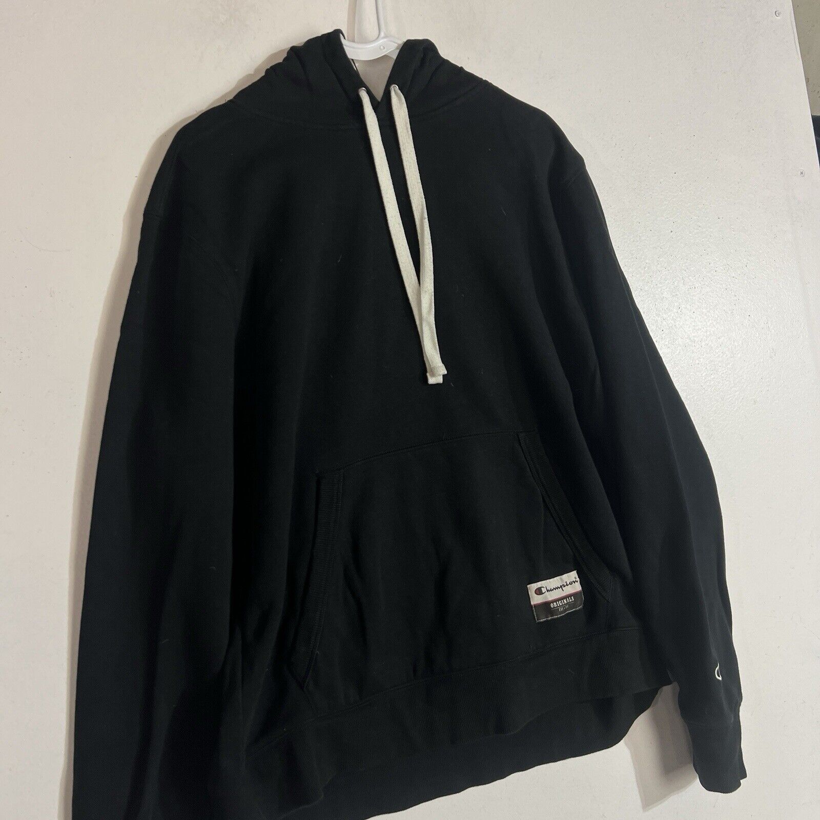 Champion Hoodie Men’s Size Large Black Long Sleeve Pullover
