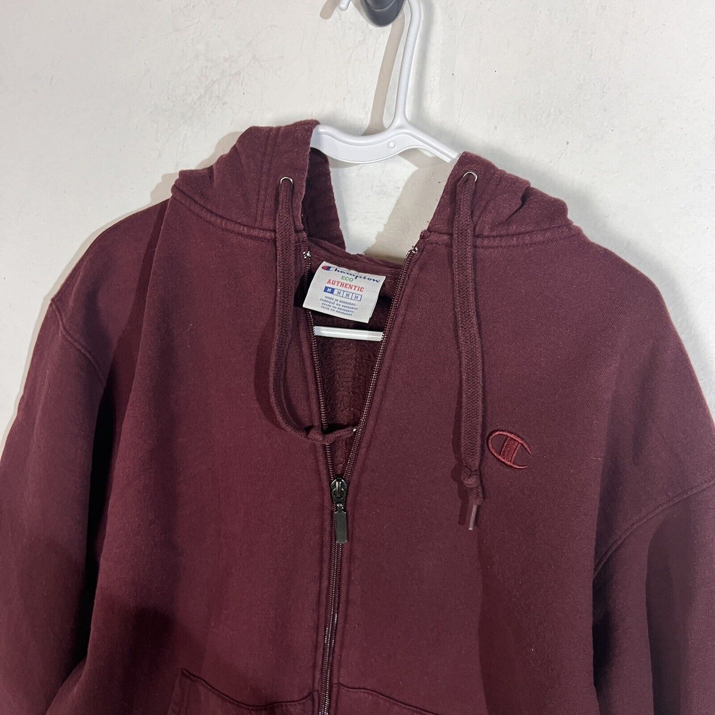 Champion Eco Hoodie Men’s Medium Color Maroon Heavyweight 