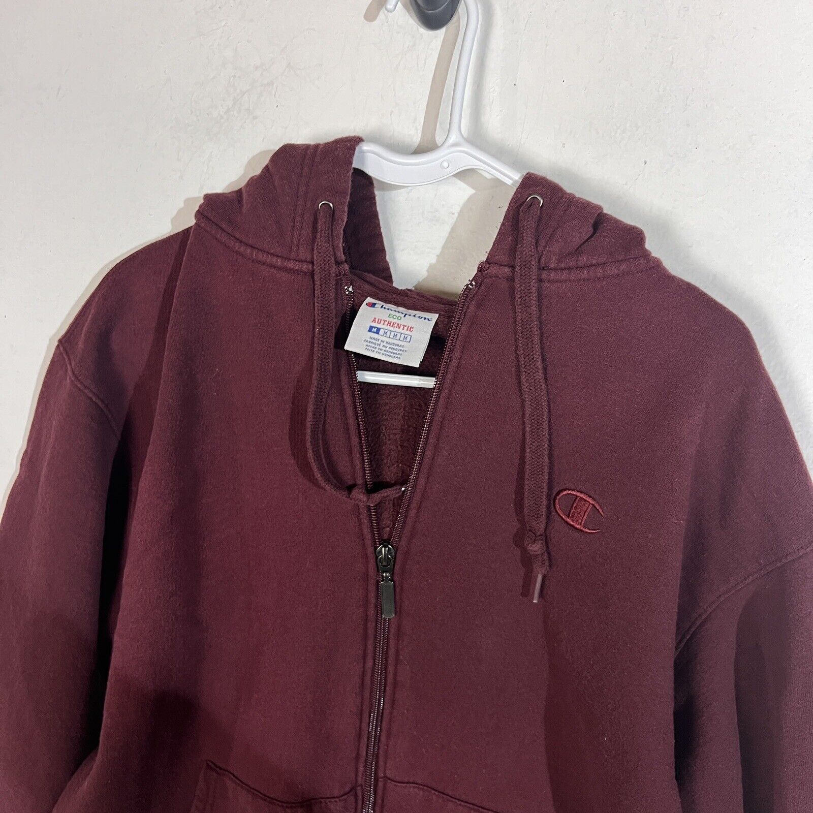 Champion Eco Hoodie Men’s Medium Color Maroon Heavyweight 