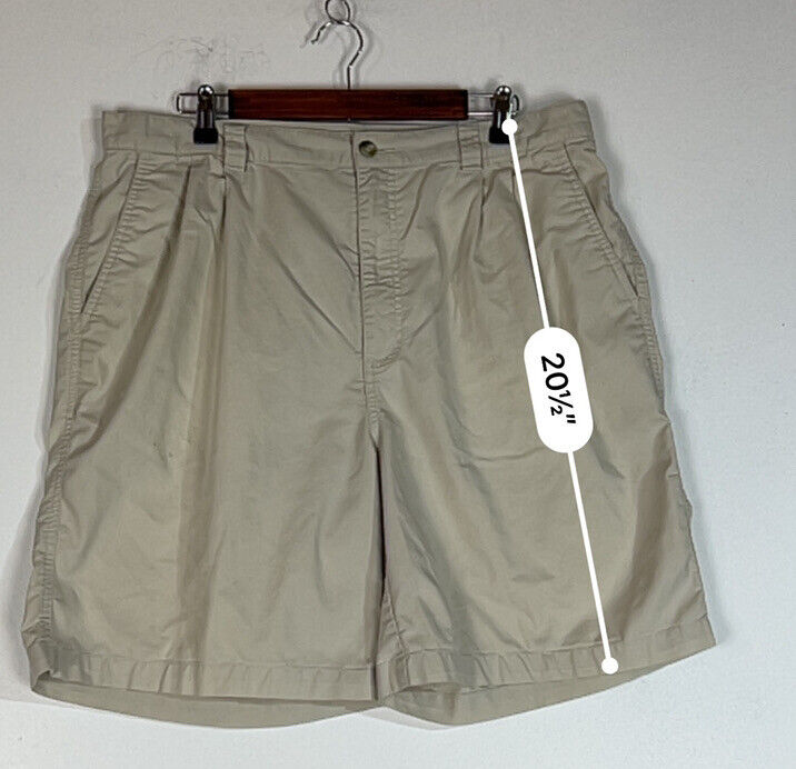 Adidas Men’s Golf Shorts Size 38 Color Beige (Pre-Owned)