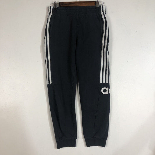 Adidas Sweatpants Youth Size Large (14/16) Color Black And White Heavyweight