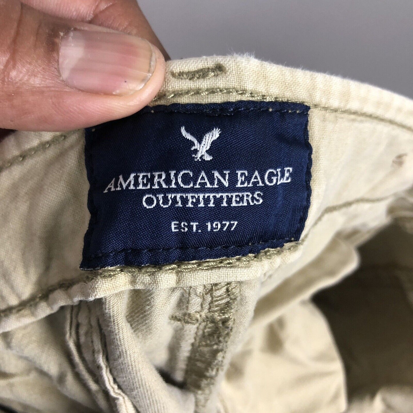 American Eagle Men’s Chino Shorts Size 31w Beige Heavy Casual