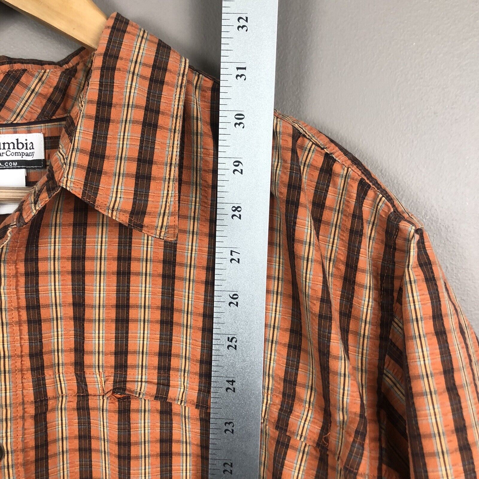 Columbia Mens Shirt Size XL Multicolor Short Sleeve Shirt Casual