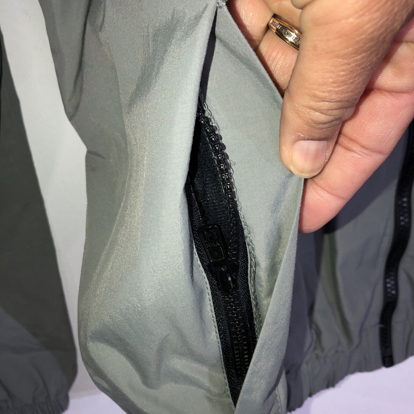 Army Jacket Mens XL Color Gray