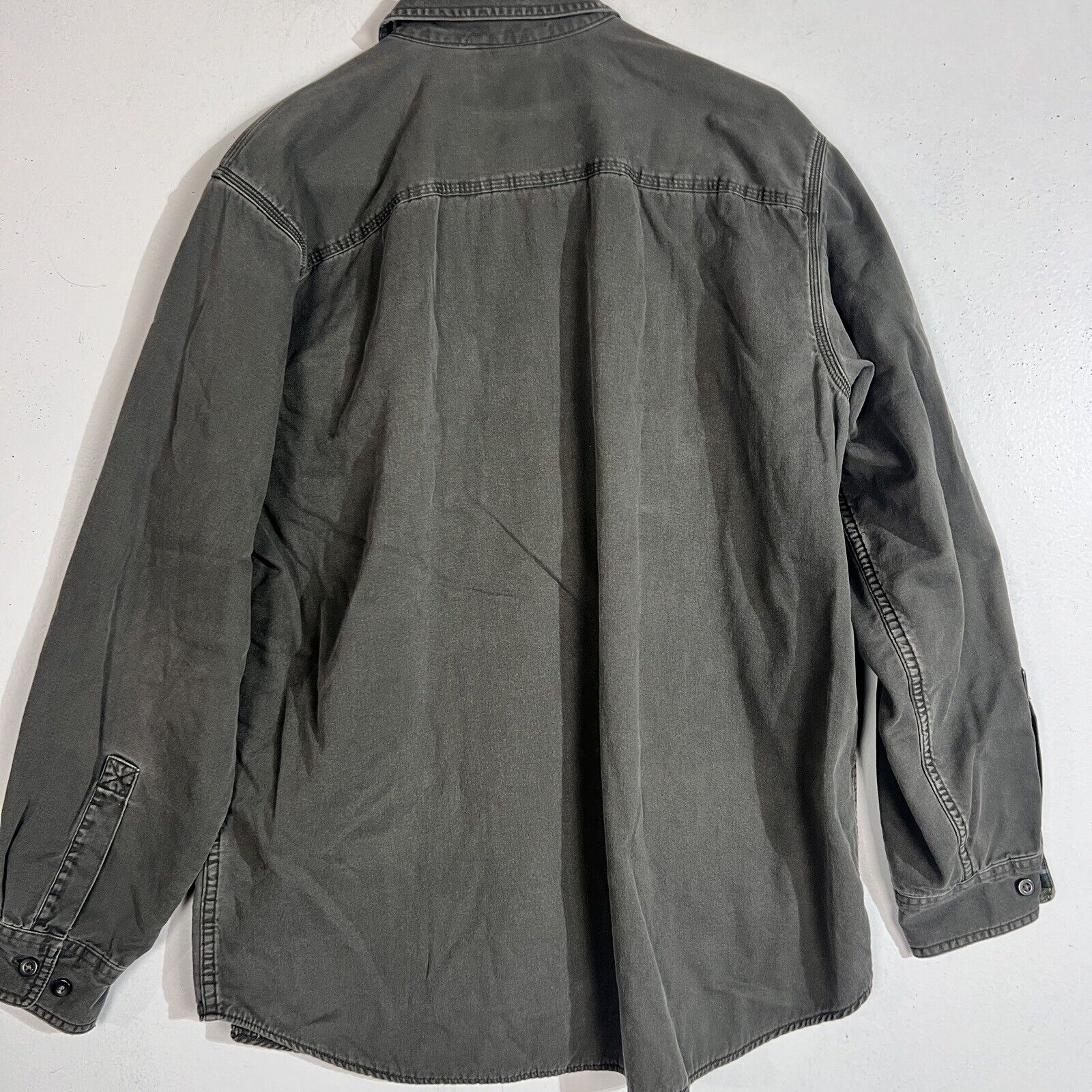 L.L. Bean Shirt Men’s Medium Green Long Sleeve Button Up