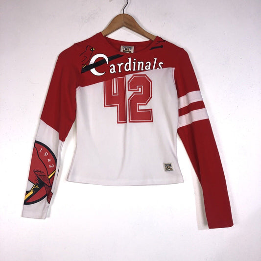 Cooperstown Collection Shirt Cardinals Womens Size Medium Color Red/White