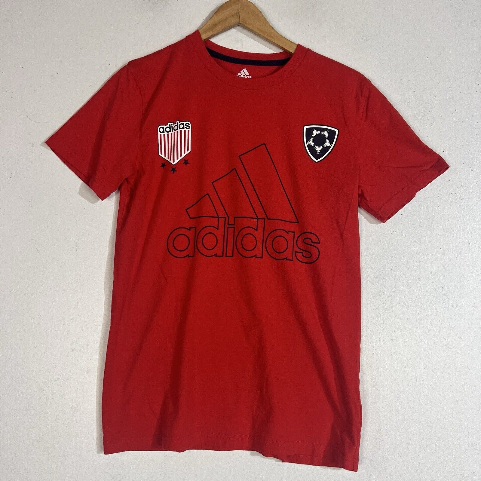 Adidas T-Shirt Youth Size Large Multicolor Short Sleeve