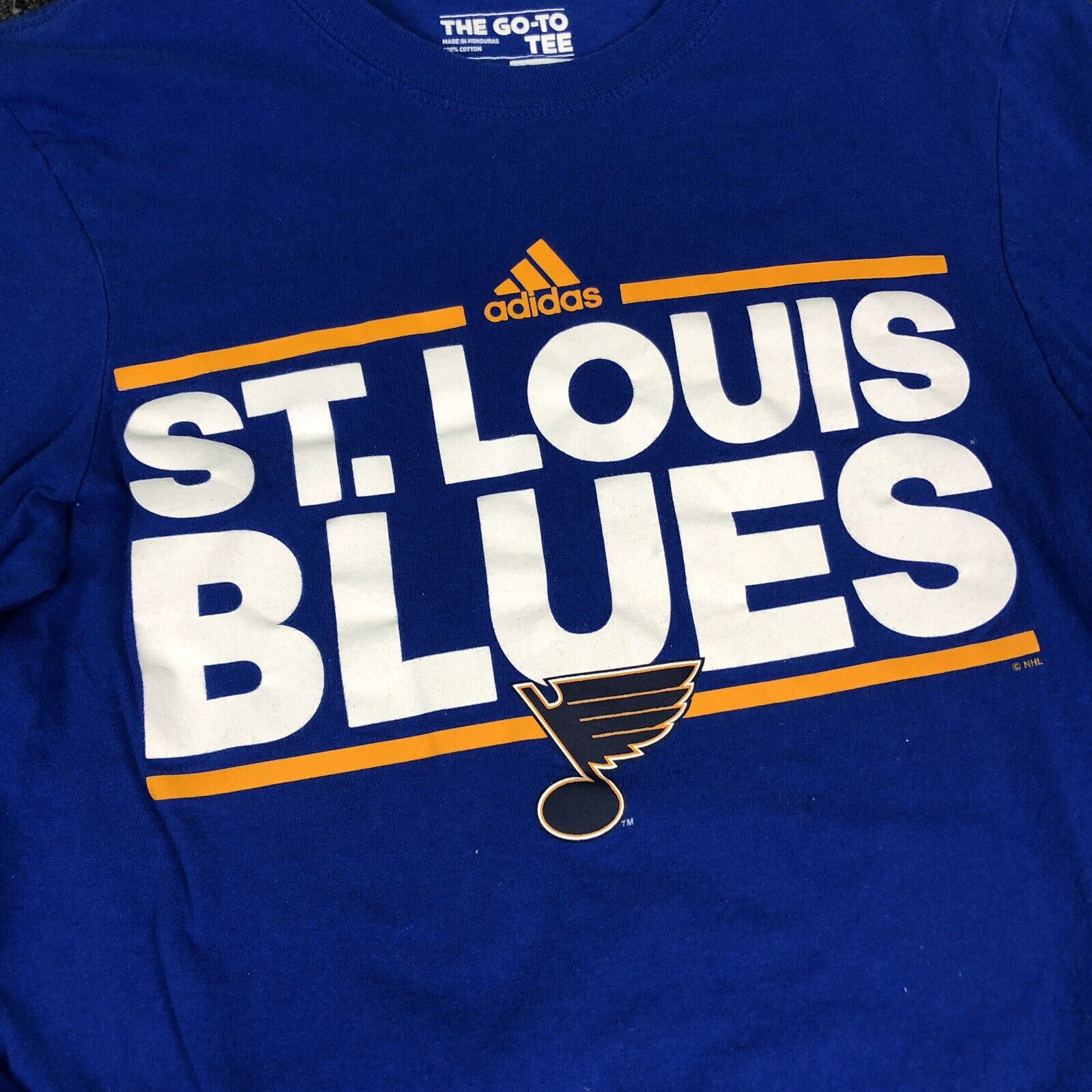 Adidas St Louis Blues Long Sleeve T- Shirt Men’s Size Small Multicolor