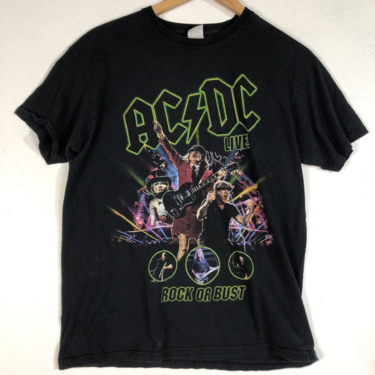 AC/DC Rock Or Bust Concert Tour T-Shirt Men’s Size Medium Multicolor