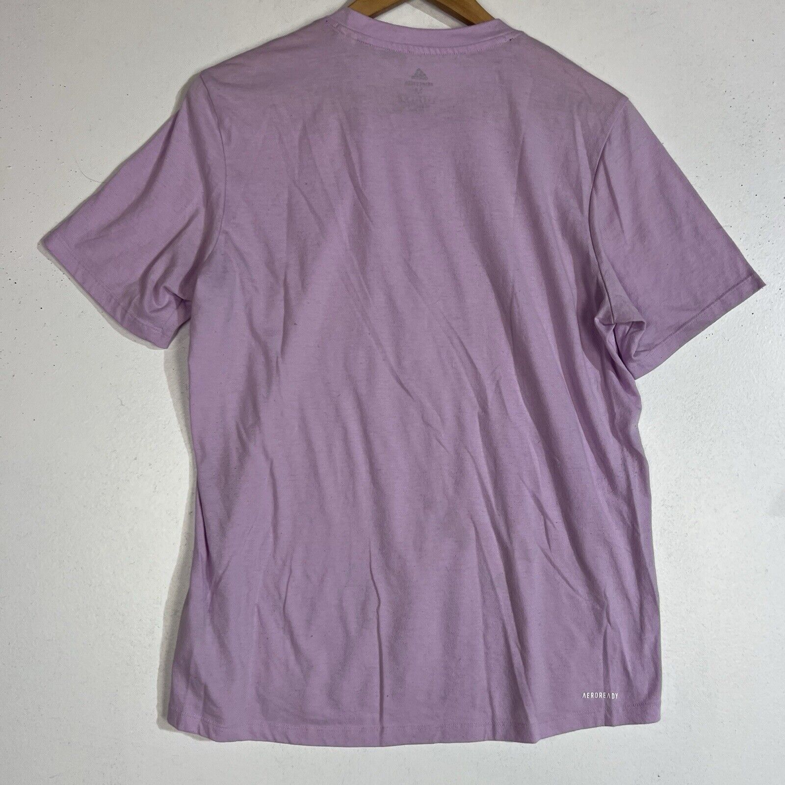 Adidas T-Shirt Women’s Medium Color Lavender Short Sleeve