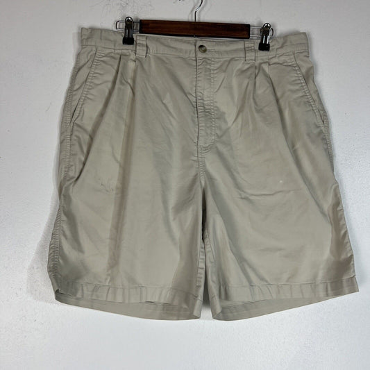 Adidas Men’s Golf Shorts Size 38 Color Beige (Pre-Owned)