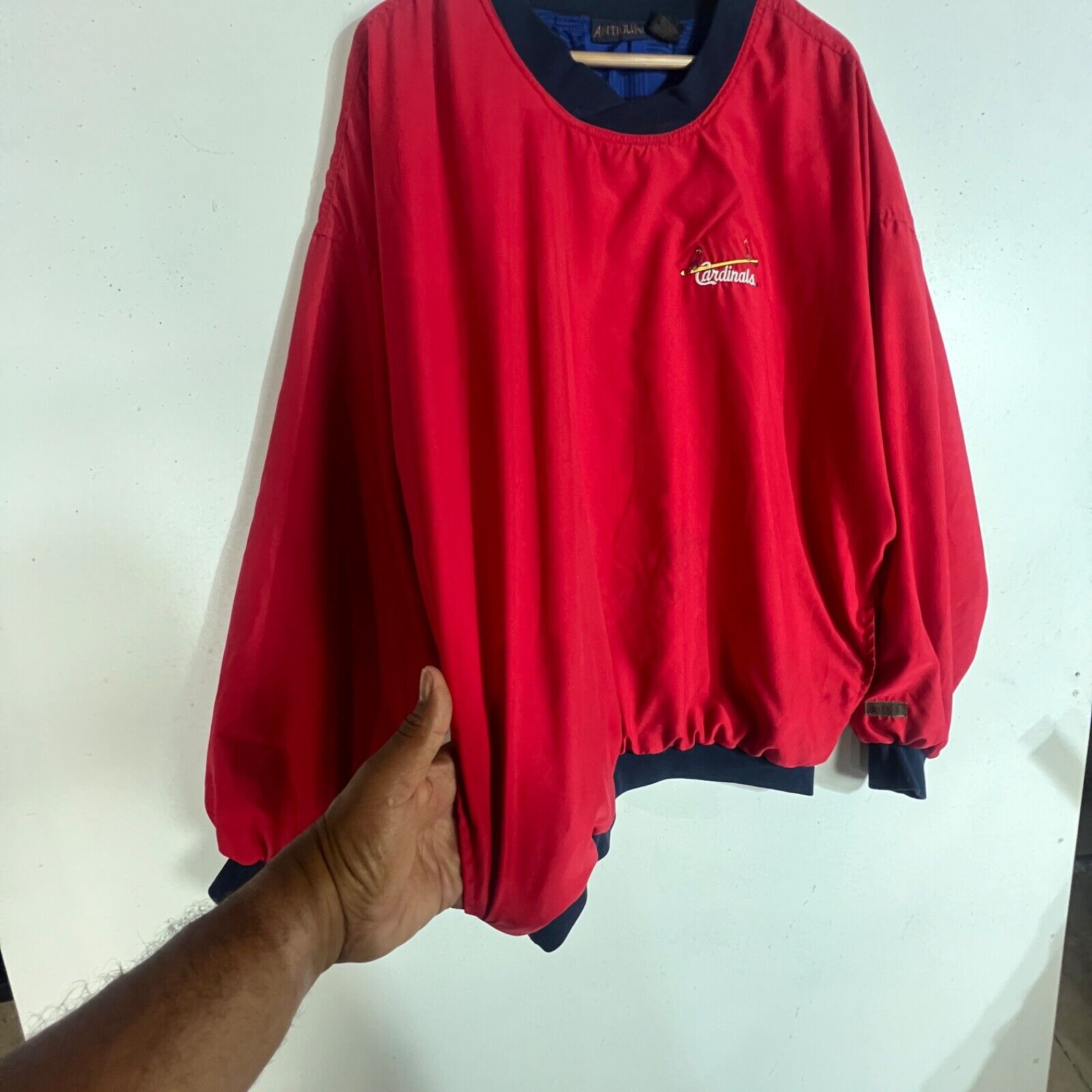Antigua St. Louis Cardinals Jacket Men's Size XL Multicolor Long Sleeve Pullover