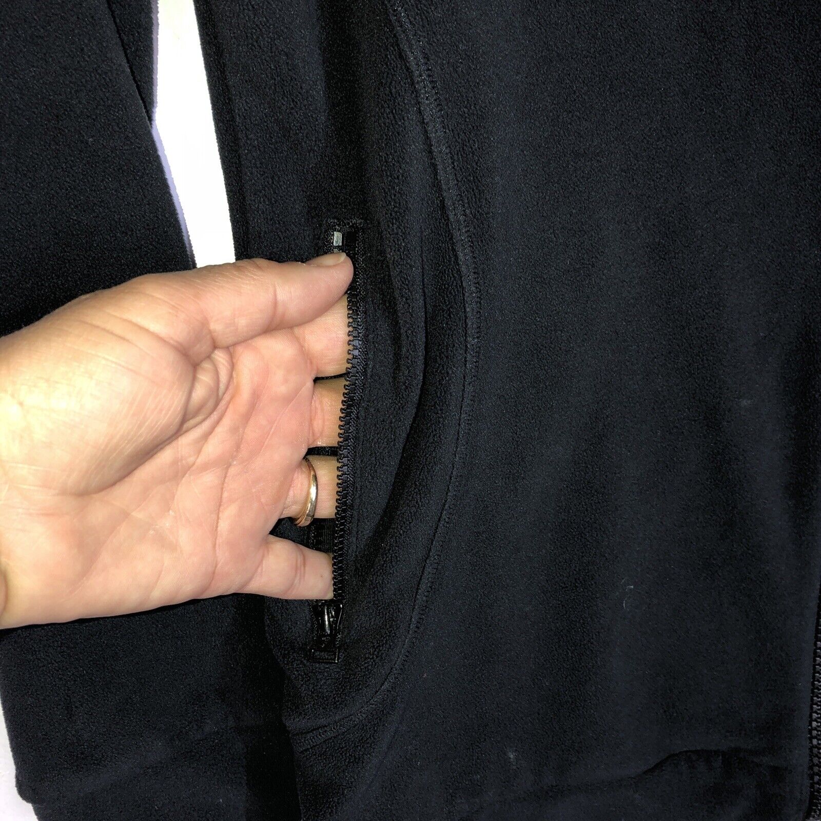 Adidas Fleece Jacket Womens Size Large Color Black