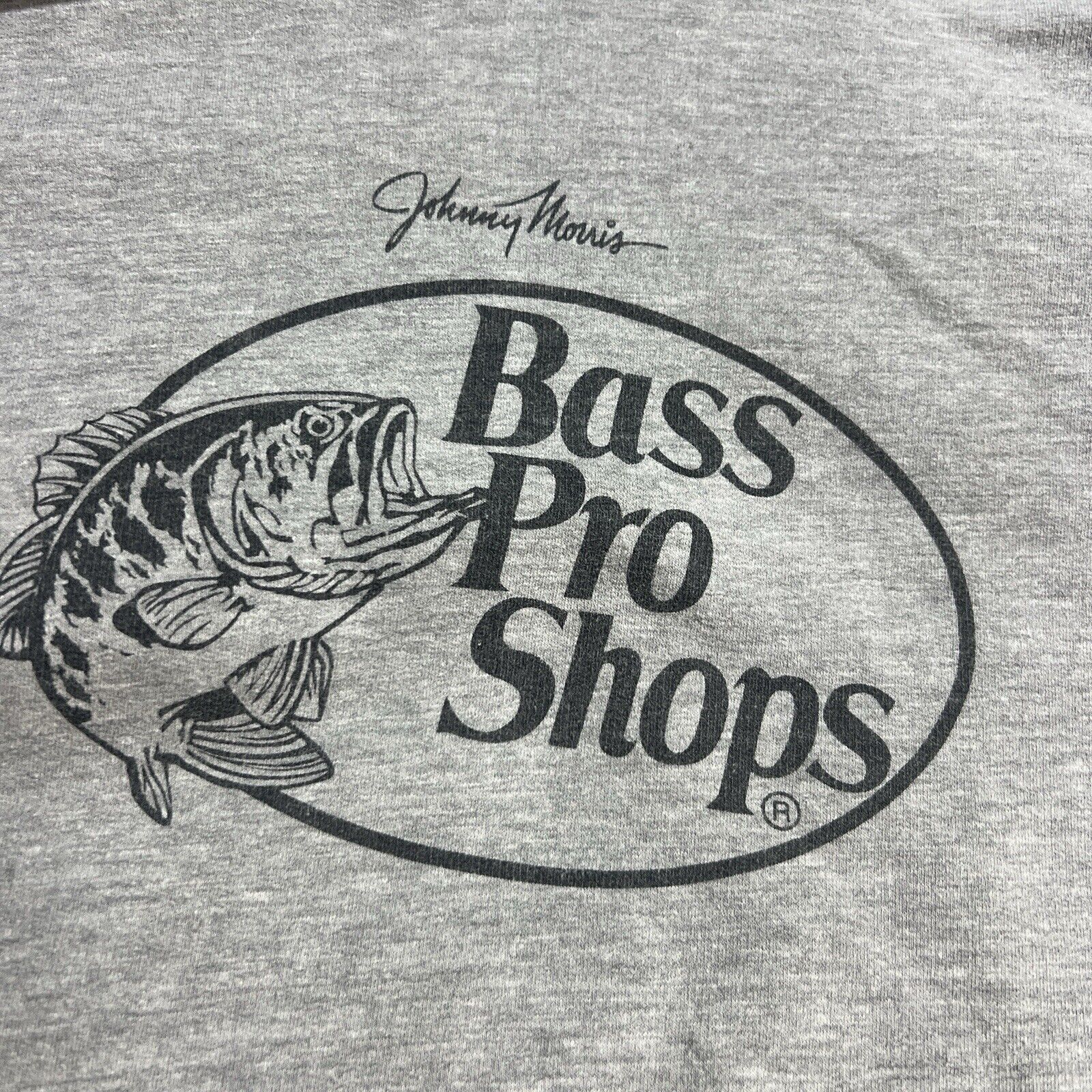 Bass Pro Shops Hoodie Men’s Large Color Gray Long Sleeve Pullover