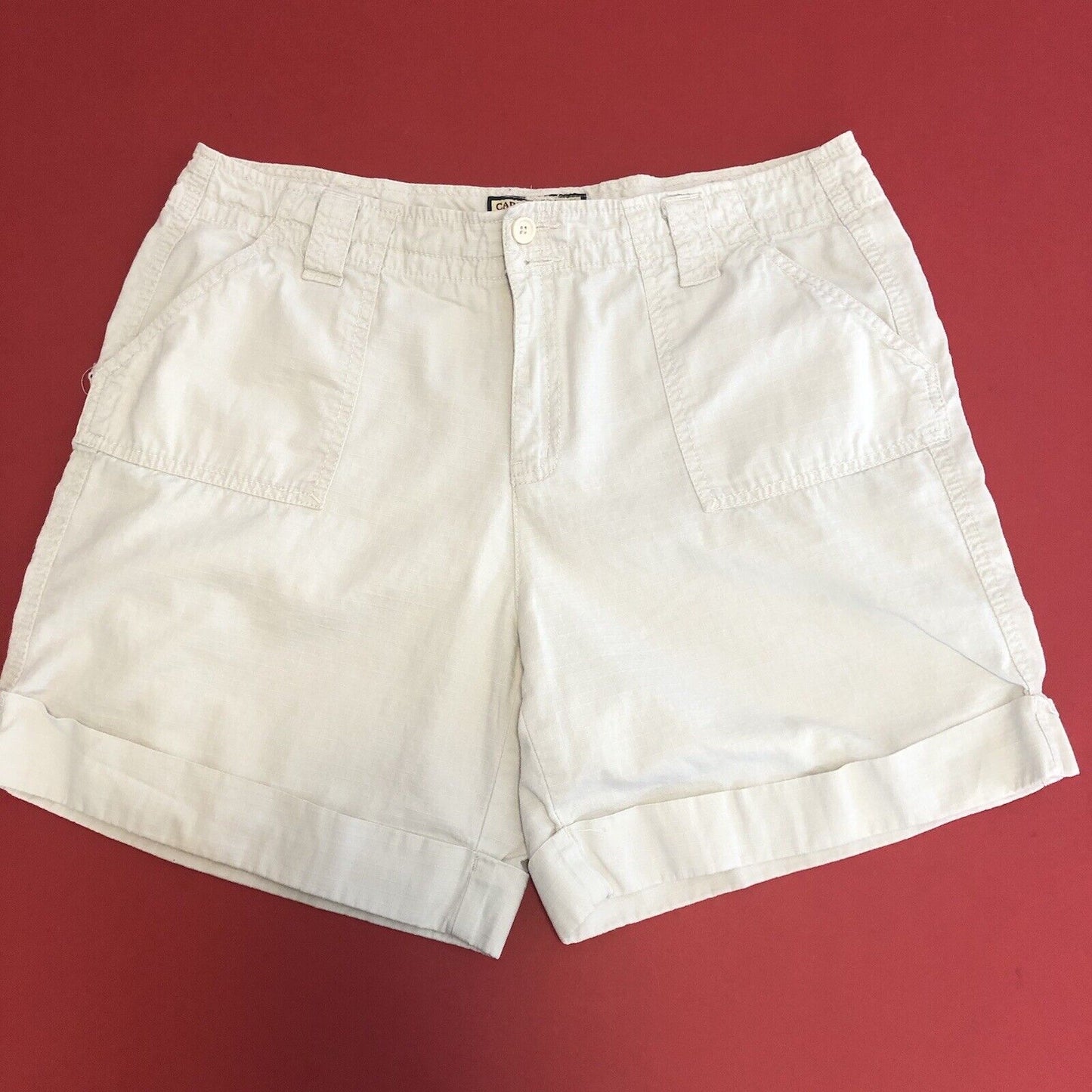 Caribbean Joe Shorts Womens Size 12 Color Beige 0409
