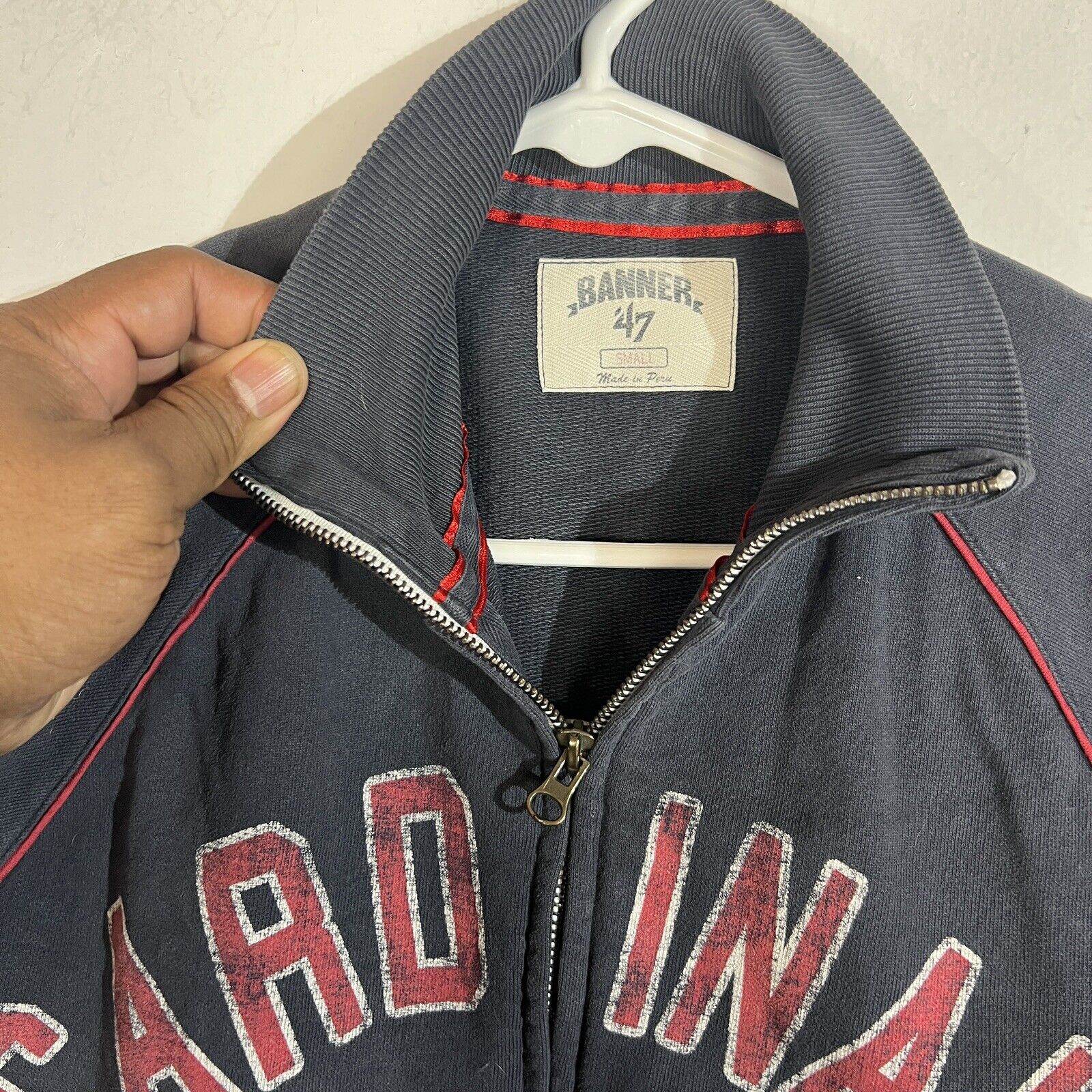 Banner 47 St. Louis Cardinals Jacket Men’s Small Multicolor Full Zip Heavyweight