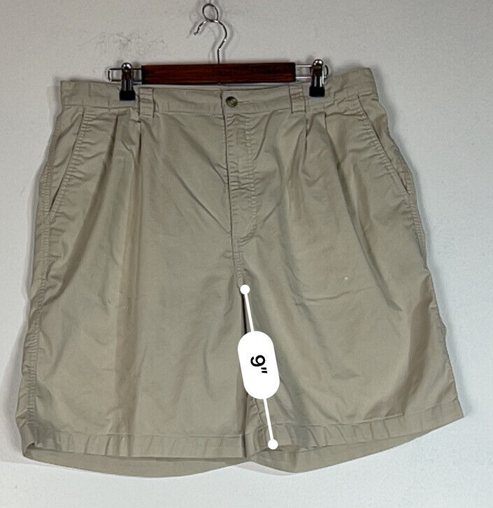 Adidas Men’s Golf Shorts Size 38 Color Beige (Pre-Owned)