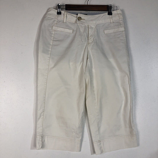 Eddie Baier Capri Pants Women’s Size 7 Color Ivory (Blakely Fit) Casual