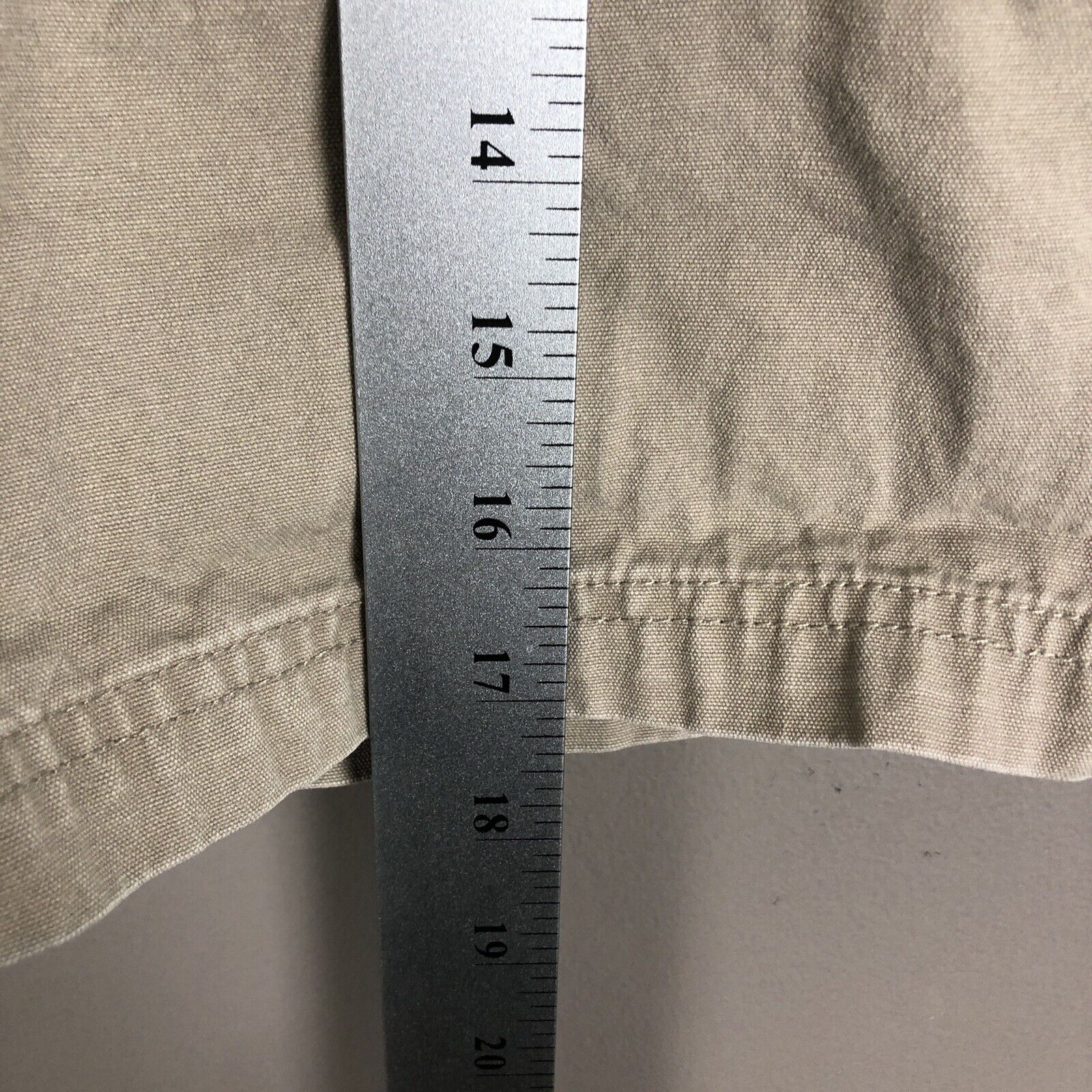 Cabelas Men’s Cargo Shorts Size 38W Color Beige Heavyweight