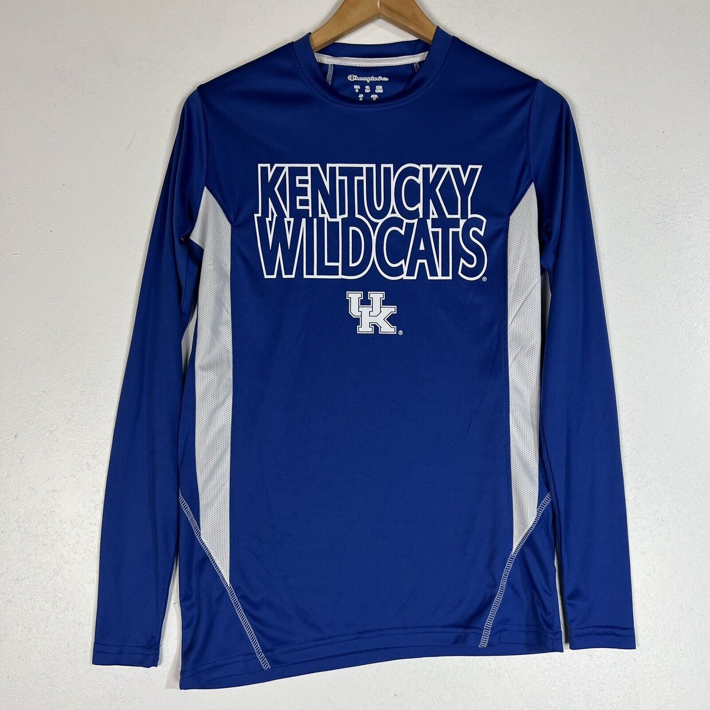 Champion Kentucky Wildcats Men’s Shirt Size Small Blue And White NCAA