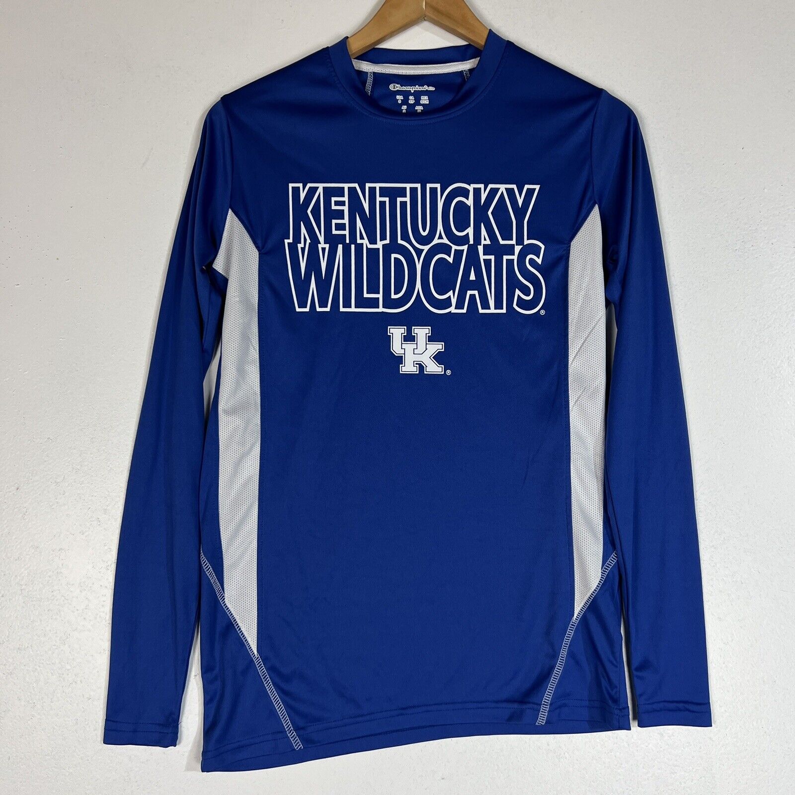 Champion Kentucky Wildcats Men’s Shirt Size Small Blue And White NCAA